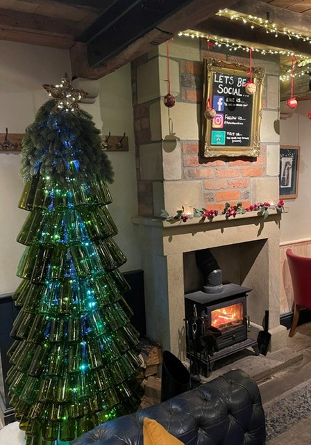 Christmas Fire at H&H Pub Lothersdale Christmas H&H Pub